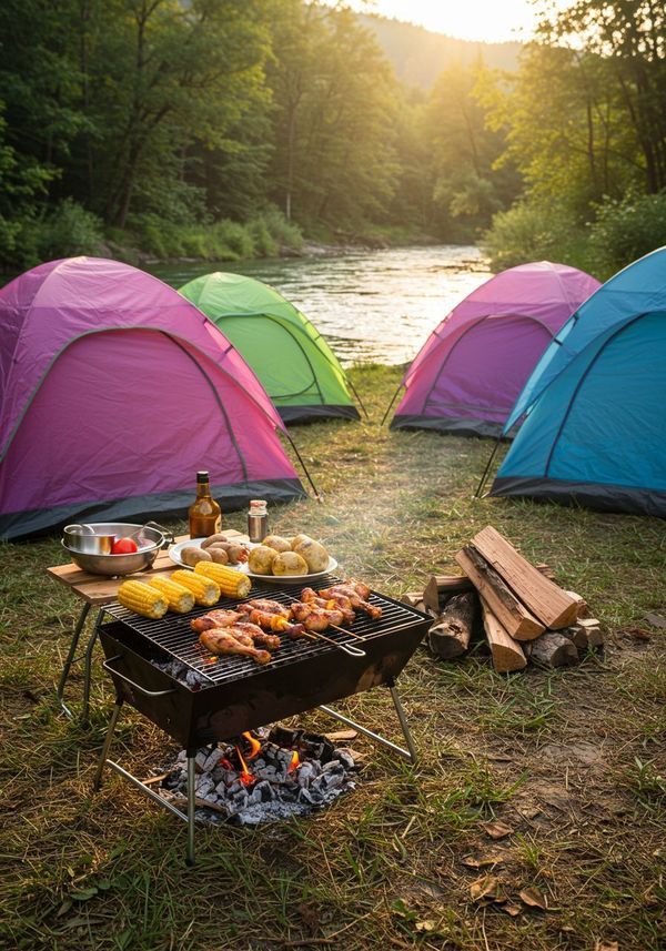 Camping dans les montagnes du Moyen Atlas